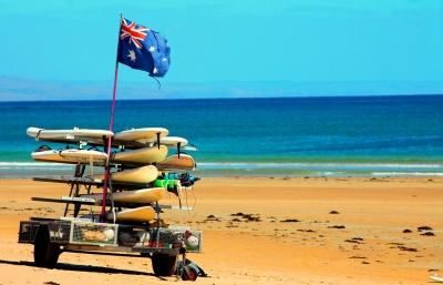 Aussie Surfboards Adelaide #dailyshoot (Les Haines)  [flickr.com]  CC BY 
Informations sur les licences disponibles sous 'Preuve des sources d'images'